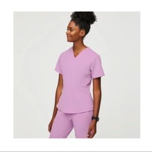 FIGS Casma 2 pocket slim scrub top size L